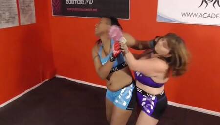 Big Girl Brawler Battles Tough Ebony Fighter-No Rules, No Ref-Loser Left Wheezing Unable to Breathe-Selene vs Veronica