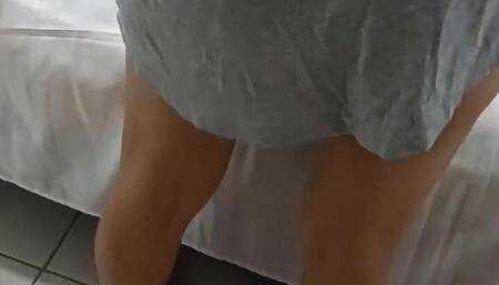 Stepmother takes advantage of her disabled stepson who cannot move his body, when her husband leaves home for his work, the young stepmother