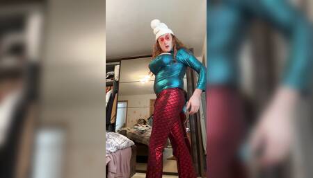 Sissy Francis Malice just trying on new outfits