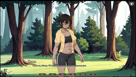 Tomboy Sex in forest HENTAI Game Ep.2 hot footjob in the tent !