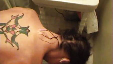Cum drenched amateur teen is doggystyled