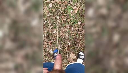 piss in woods