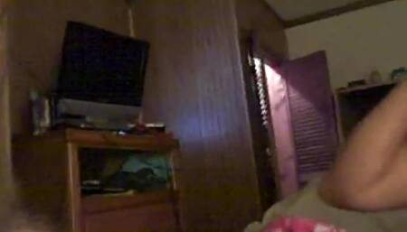 Dick eating POV teen gives head