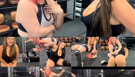 Nadia vs aria ( spanking, Stinkface and suplexs)