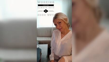 Toying my wet pussy with a vibrator until I squirt!