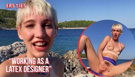 Ersties - Adorable Annika Fingers Herself On a Beach in Croatia