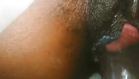 Small ass ebon girl wants her pussy filled with cum