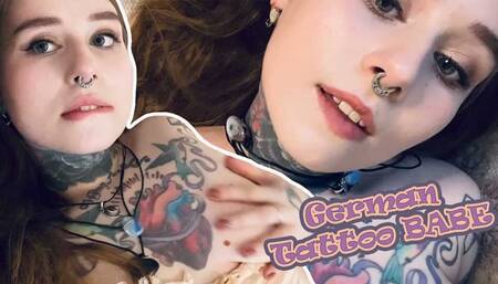 Sultry Tattooed Babe with Enormous Breasts Masturbates to Orgasmic Bliss!