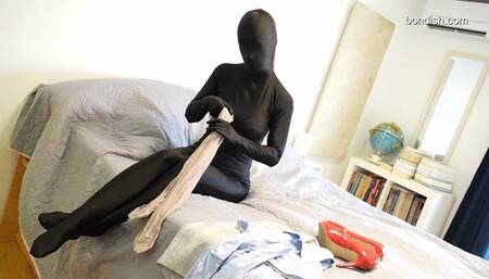 ZENTAI SECRETARY HOGTIED WITH HEMPROPES