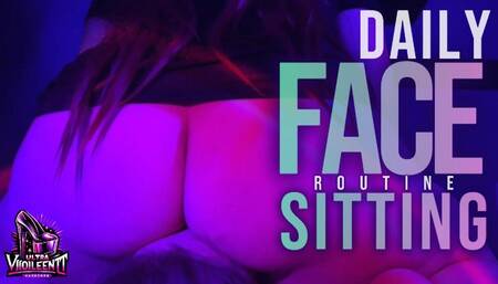 DAILY FACESITTING ROUTINE with my Personal Slave (SD) - CASUAL Clip - Fullweight Facesitting and Ass Shaking featuring QUEEN HANNA