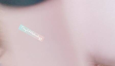 Pink crop top black drynite soaking