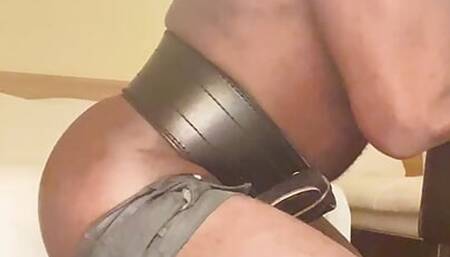 Black Muscle Dom Switches to Butt Exposing Slutty Sub