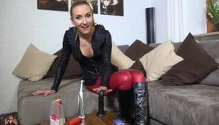 German Femdom JOI and CBT (Cock and Ball Torture)