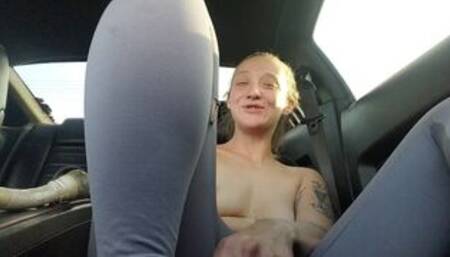 Playing in the pony car & got Caught,kept on playing