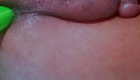 Cucumber tore my ass hole