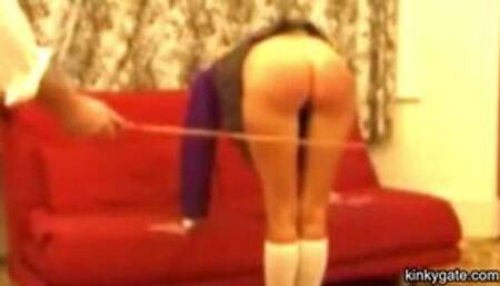 Caning my stepdaughter early this century