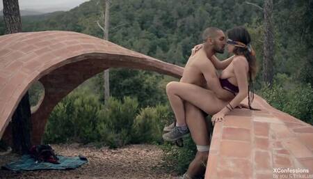 Maria Agrado: Amateur Outdoor Brunette BDSM Orgy