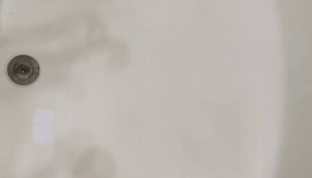 Full Face Scuba mask in the bathtub