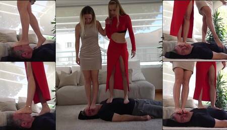 PRINCESS SOPHIE & LADY MARIANNA - You are our catwalk - Facewalking, facestanding, facetrampling, facestomping