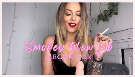 Smokey blow job with Red lips
