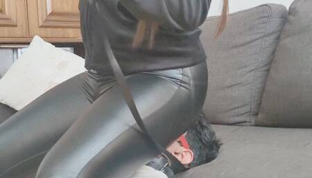 Crushing my slave's face in different position