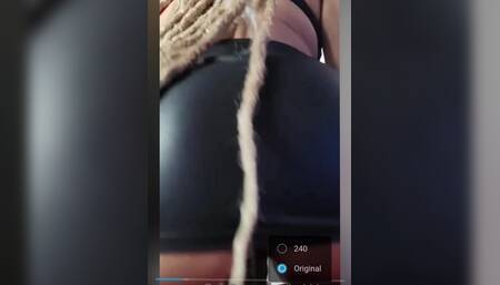 Sitting on the toy, I left it dripping with cum ????????