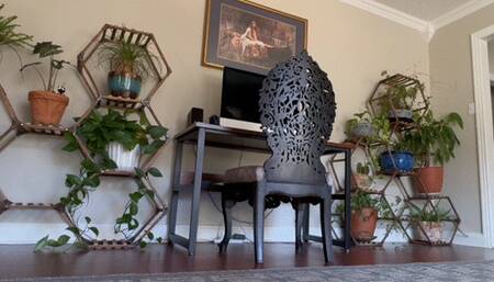 GreasyRose trains an office foot boy