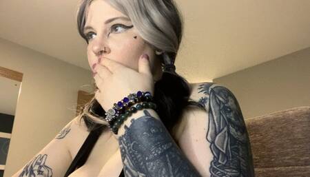 burping fat goth girl