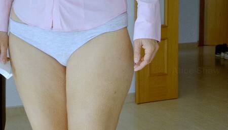 Two days of stomach stretching with measurements (before and after)