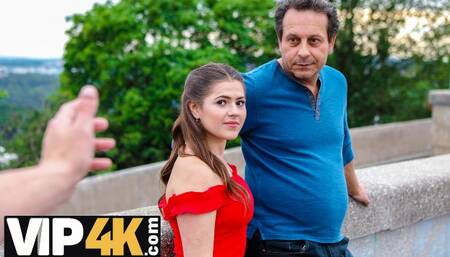 Father dirt with stunner Serina Gomez from Hunt4k