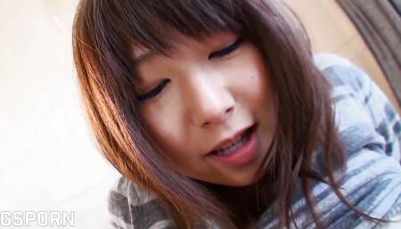 Real Amateur Japanese Teen Reina Fucked at Home