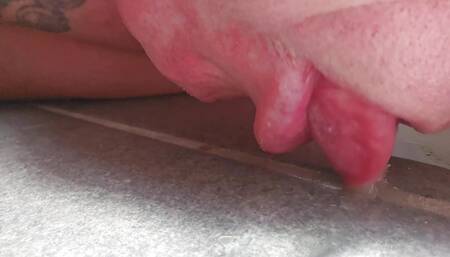 licking up cum