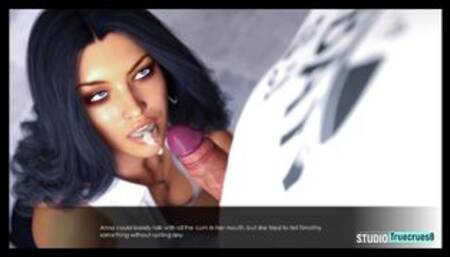 Anna Exciting Affection Anna Blowjob Timothy on Public Toilet