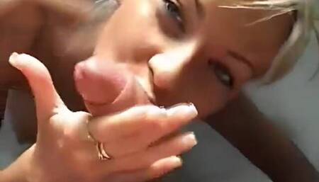 Horny Pornstar Nikky Blond POV Blowjob