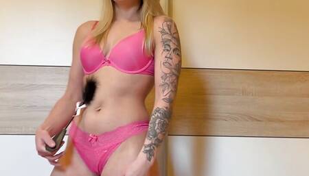 My 18 year old stepsister gives me a blowjob as a birthday present