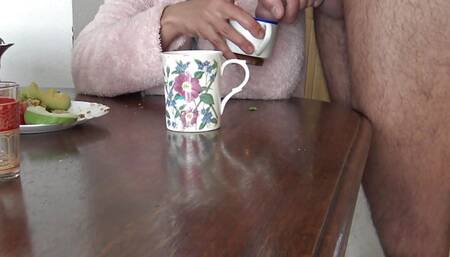 perverted muslim woman lets stepson cum in her morning coffee