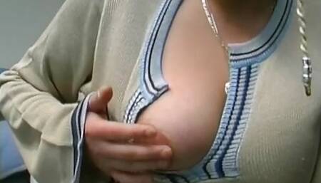 Hot German chick with a thick figure displaying her amazing riding skills