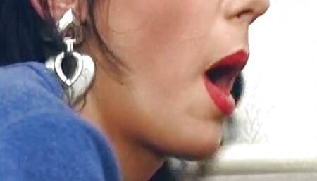 Exotic German lady fucking like a wild slut in her sexy stockings