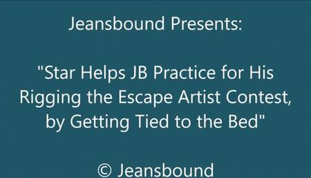 Star Gets Bound to Practice Her Escape Routine - WMV