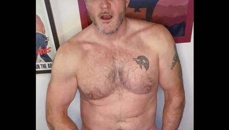 Cowboy Daddy Stroking Cock