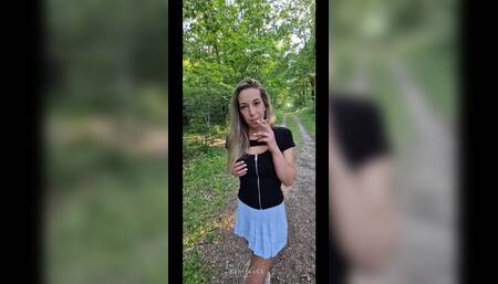 Smoking Blowjob in nature