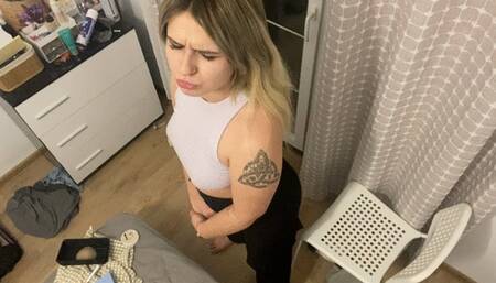 Your short big ass latina girlfriend farting