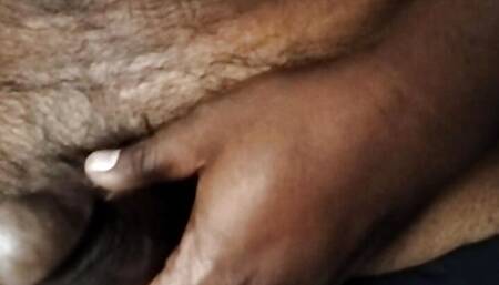 Indian Boy doing masturbation and quick ejaculated semen on his palm