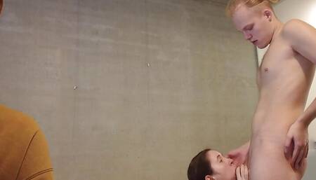 Cuckold's Girlfriend Gets Fucked Behind His Back