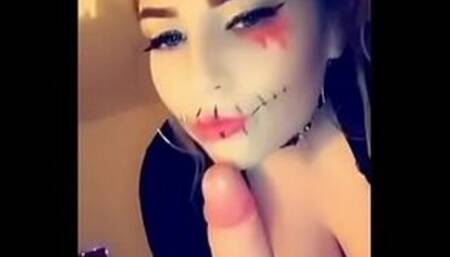 Amelia Skye Fucks and face sits for Halloween (who is going to fail no nut November over this!)