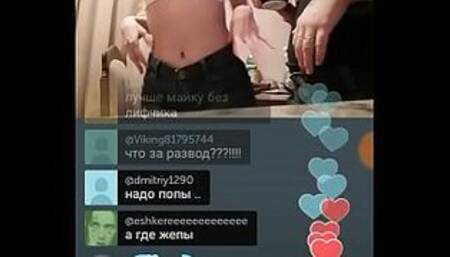 Novinhas russas 18 se exibindo no periscope