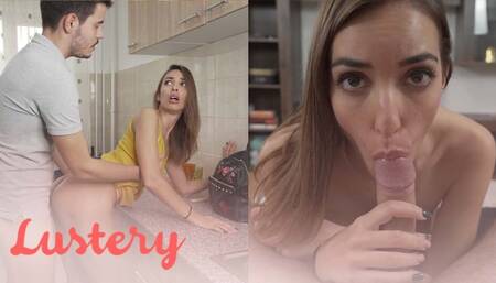 Stunning Spanish Amateur Deep Dicked In Kitchen - Lustery