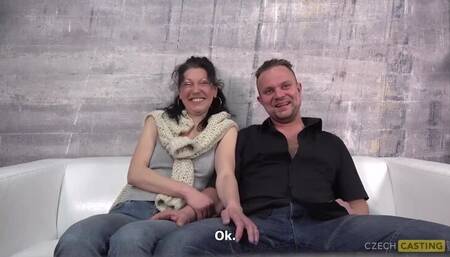 Jana and Dalibor: A Brunette MILF Casting