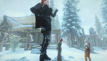 Serana vs Ciri grow contest (Part 1) - Skyrim GTS