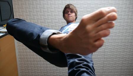 I am your feet master, feel them on your face!